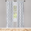 image:imageAmbesonne Neutral Window Curtains Pack of 2 Exotic Botanical Illustration of Leaves Pastel Tones Ferns and Palms Lightweight Set amp Rod Pocket 4 Panels of  28 x 63 Pale Reseda Green CoconutWhite Grey