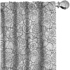 image:imageAmbesonne Paisley Curtains Delicate Bohemian Leafy Motives on Stripes in Neutral Muted Colors Window Treatments 2 Panel Set for Living Room Bedroom Pair of  28 x 63 Warm Taupe Ivory and SepiaWhite and Charcoal