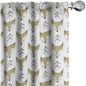 image:imageAmbesonne Animal Print Window Curtains Savannah Pattern Cheetah Skin Print Fauna Theme in Neutral Colors Print Lightweight Decor 2Panel Set with Rod Pocket Pair of  28 x 63 Beige and BrownWhite Beige