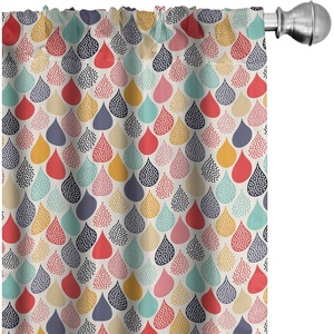 image:imageAmbesonne Animal Print Window Curtains Savannah Pattern Cheetah Skin Print Fauna Theme in Neutral Colors Print Lightweight Decor 2Panel Set with Rod Pocket Pair of  28 x 63 Beige and BrownTeal Coral