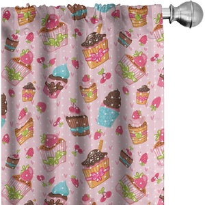 image:imageAmbesonne Animal Print Window Curtains Savannah Pattern Cheetah Skin Print Fauna Theme in Neutral Colors Print Lightweight Decor 2Panel Set with Rod Pocket Pair of  28 x 63 Beige and BrownBrown Pink