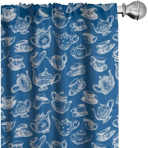 image:imageAmbesonne Animal Print Window Curtains Savannah Pattern Cheetah Skin Print Fauna Theme in Neutral Colors Print Lightweight Decor 2Panel Set with Rod Pocket Pair of  28 x 63 Beige and BrownCobalt Blue and White