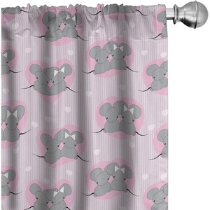 image:imageAmbesonne Animal Print Window Curtains Savannah Pattern Cheetah Skin Print Fauna Theme in Neutral Colors Print Lightweight Decor 2Panel Set with Rod Pocket Pair of  28 x 63 Beige and BrownGrey Pink
