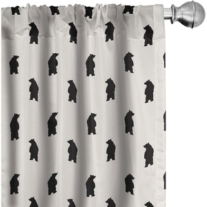 image:imageAmbesonne Animal Print Window Curtains Savannah Pattern Cheetah Skin Print Fauna Theme in Neutral Colors Print Lightweight Decor 2Panel Set with Rod Pocket Pair of  28 x 63 Beige and BrownCream Black