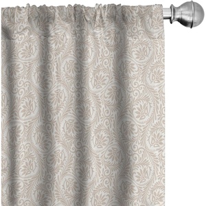 image:imageAmbesonne Floral Curtains Exquisite Floral Inspired Vibrant Toned Branch Blush Baroque Curls Image Window Treatments 2 Panel Set for Living Room Bedroom Pair of  28 x 95 Maroon RoseWhite Tan