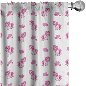 image:imageAmbesonne Floral Curtains Exquisite Floral Inspired Vibrant Toned Branch Blush Baroque Curls Image Window Treatments 2 Panel Set for Living Room Bedroom Pair of  28 x 95 Maroon RoseHot Pink White