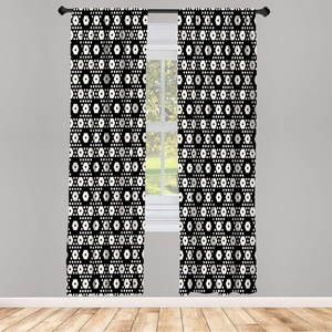 image:imageAmbesonne Floral Window Curtains Minimalist Design Cozy Neutral Farmhouse Plaid with Leaves and Flowers Lightweight Decorative 2Panel Set amp Rod Pocket Pair of  28 x 95 Sage Green Blue YellowBlack Beige