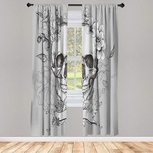 image:imageAmbesonne Floral Window Curtains Minimalist Design Cozy Neutral Farmhouse Plaid with Leaves and Flowers Lightweight Decorative 2Panel Set amp Rod Pocket Pair of  28 x 95 Sage Green Blue YellowPale Grey