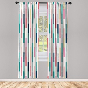 image:imageAmbesonne Floral Window Curtains Minimalist Design Cozy Neutral Farmhouse Plaid with Leaves and Flowers Lightweight Decorative 2Panel Set amp Rod Pocket Pair of  28 x 95 Sage Green Blue YellowMulti Color