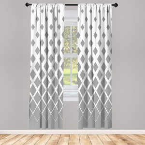 image:imageAmbesonne Floral Window Curtains Minimalist Design Cozy Neutral Farmhouse Plaid with Leaves and Flowers Lightweight Decorative 2Panel Set amp Rod Pocket Pair of  28 x 95 Sage Green Blue YellowWhite Soft Black