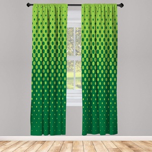 image:imageAmbesonne Floral Window Curtains Minimalist Design Cozy Neutral Farmhouse Plaid with Leaves and Flowers Lightweight Decorative 2Panel Set amp Rod Pocket Pair of  28 x 95 Sage Green Blue YellowForest Green