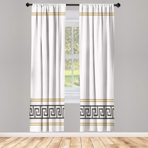 image:imageAmbesonne Floral Window Curtains Minimalist Design Cozy Neutral Farmhouse Plaid with Leaves and Flowers Lightweight Decorative 2Panel Set amp Rod Pocket Pair of  28 x 95 Sage Green Blue YellowDark Grey White and Ecru