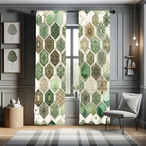 image:imageAmbesonne Floral Window Curtains Minimalist Design Cozy Neutral Farmhouse Plaid with Leaves and Flowers Lightweight Decorative 2Panel Set amp Rod Pocket Pair of  28 x 95 Sage Green Blue YellowEggshell Caramel Teal
