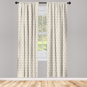 image:imageAmbesonne Floral Window Curtains Minimalist Design Cozy Neutral Farmhouse Plaid with Leaves and Flowers Lightweight Decorative 2Panel Set amp Rod Pocket Pair of  28 x 95 Sage Green Blue YellowBrown