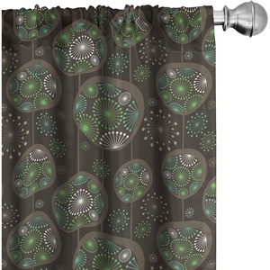 image:imageAmbesonne Neutral Window Curtains Pack of 2 Cartoonish Bears Nordic Scandi Themed Leaves Botanical Hearts Minimal Tones Lightweight Set with Rod Pocket 4 Panels of  28 x 95 Grey Tan and IvoryGreen and Brown