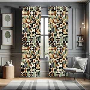 image:imageAmbesonne Neutral Window Curtains Pack of 2 Cartoonish Bears Nordic Scandi Themed Leaves Botanical Hearts Minimal Tones Lightweight Set with Rod Pocket 4 Panels of  28 x 95 Grey Tan and IvoryLaurel Green Amber Black
