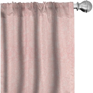 image:imageAmbesonne Neutral Window Curtains Pack of 2 Cartoonish Bears Nordic Scandi Themed Leaves Botanical Hearts Minimal Tones Lightweight Set with Rod Pocket 4 Panels of  28 x 95 Grey Tan and IvoryWhite and Coral