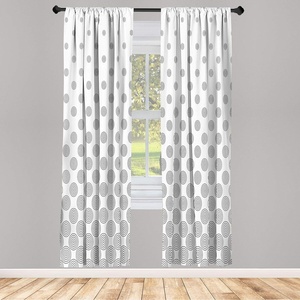 image:imageAmbesonne Neutral Window Curtains Pack of 2 Exotic Botanical Illustration of Leaves Pastel Tones Ferns and Palms Lightweight Set amp Rod Pocket 4 Panels of  28 x 63 Pale Reseda Green CoconutGrey White
