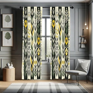 image:imageAmbesonne Paisley Curtains Bohemian Design Creamy Neutral Colored Ornament Ethnic Floral Leafy Window Treatments 2 Panel Set for Living Room Bedroom Pair of  28 x 63 Ivory Pale Sepia DimgrayEarth Yellow Laurel Green