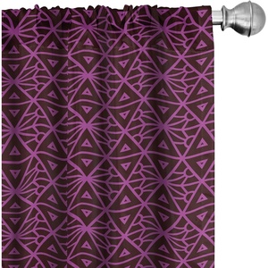 image:imageAmbesonne Paisley Curtains Delicate Bohemian Leafy Motives on Stripes in Neutral Muted Colors Window Treatments 2 Panel Set for Living Room Bedroom Pair of  28 x 63 Warm Taupe Ivory and SepiaBrown Magenta