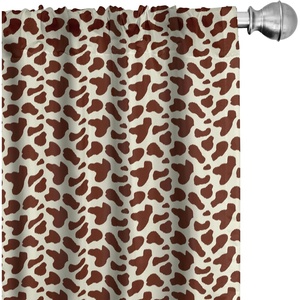 image:imageAmbesonne Paisley Curtains Delicate Bohemian Leafy Motives on Stripes in Neutral Muted Colors Window Treatments 2 Panel Set for Living Room Bedroom Pair of  28 x 63 Warm Taupe Ivory and SepiaWhite Brown