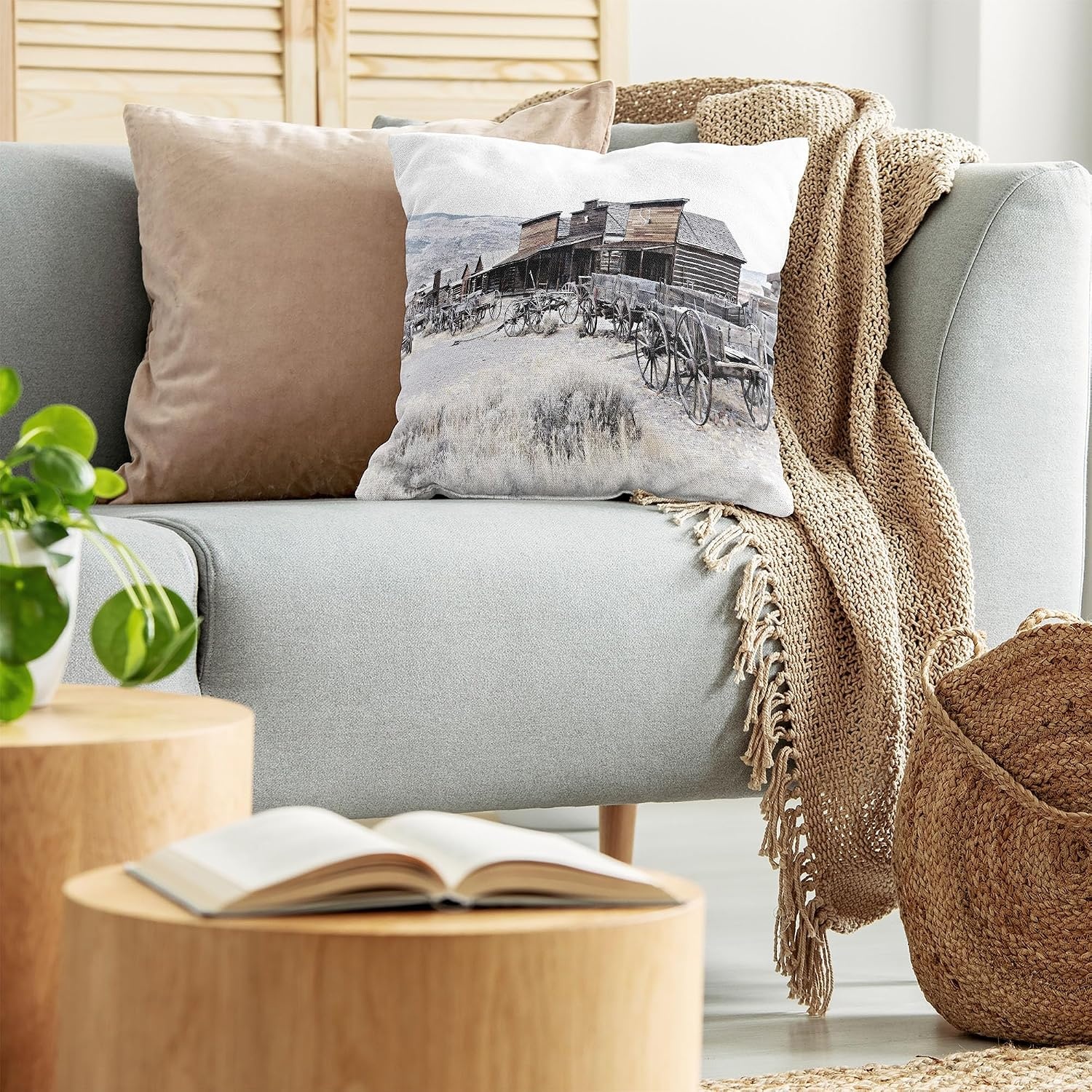 image:imageAmbesonne Abstract Throw Decorative Pillow Cover Home amp Living Room Geometric Composition Colorful Striped Dotted Rhombus Decorative Square Accent Cushion Pillow Case 20 X 20 Purple White GreyWhite Gray