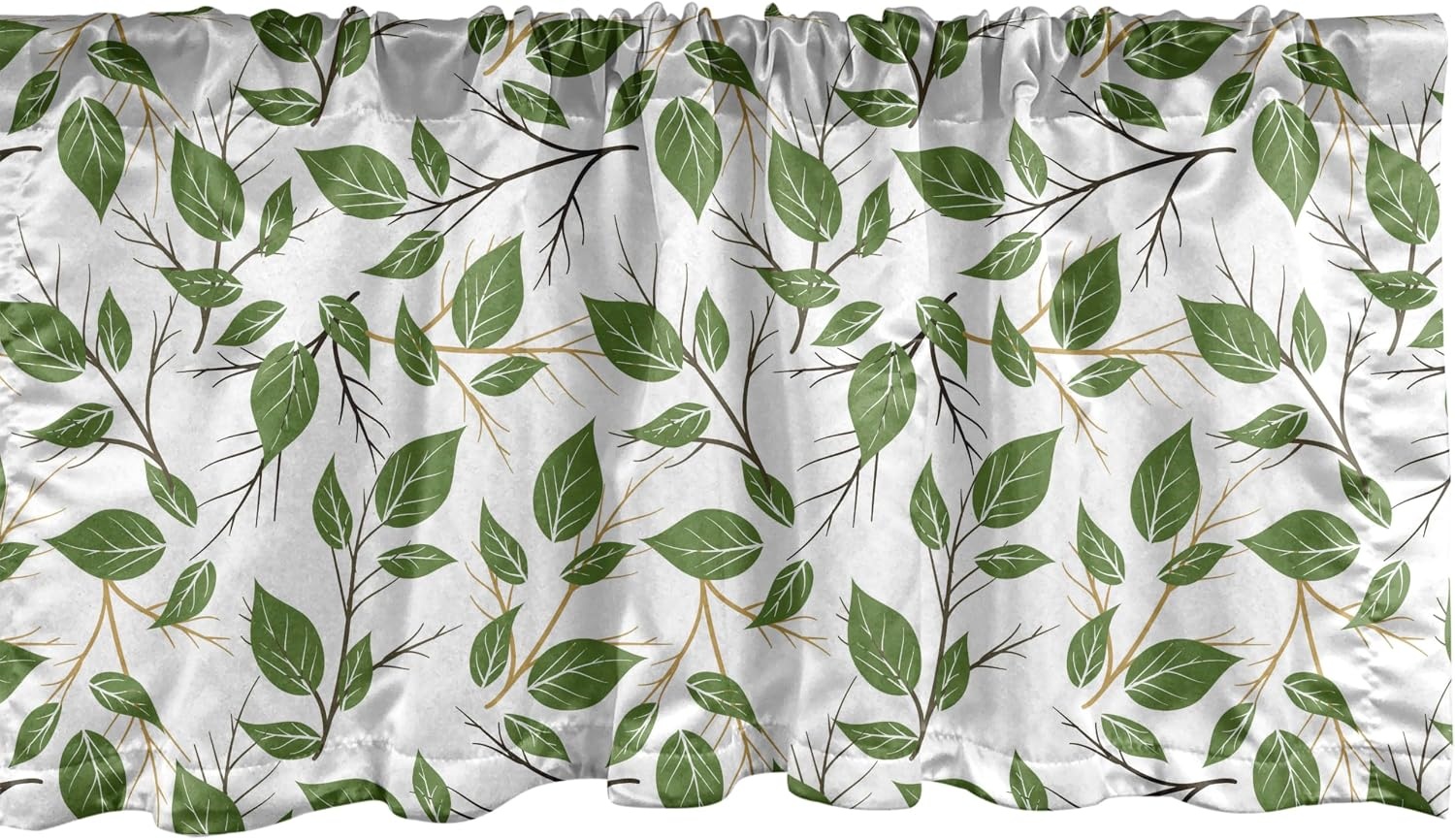 image:imageAmbesonne Flamingo Window Valance Heron and Flamingo Birds with Watercolor Design Wildlife Nature Curtain Valance for Kitchen Bedroom Decor with Rod Pocket 54 X 18 Grey Vermilion WhiteBrown Green Camel