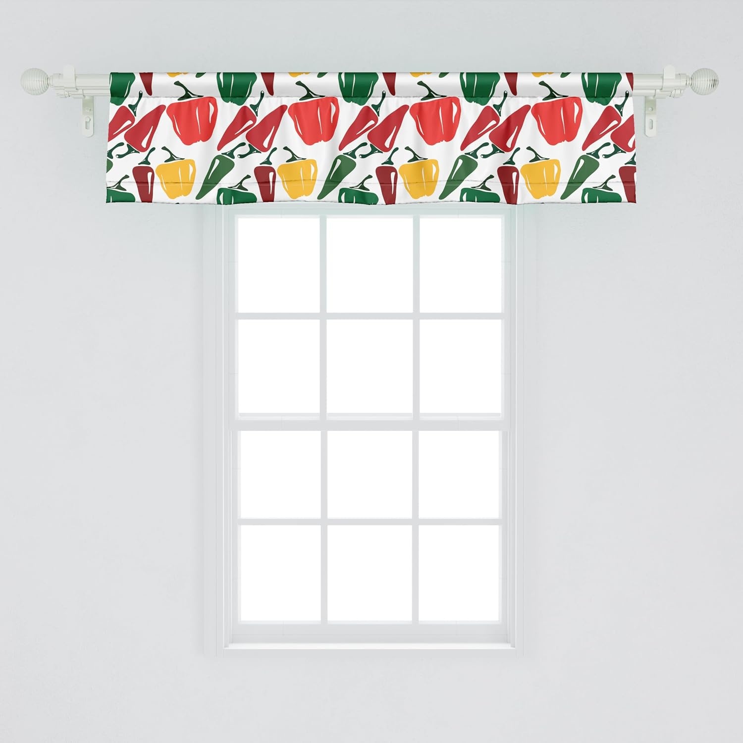 image:imageAmbesonne Flamingo Window Valance Heron and Flamingo Birds with Watercolor Design Wildlife Nature Curtain Valance for Kitchen Bedroom Decor with Rod Pocket 54 X 18 Grey Vermilion WhiteBurgundy