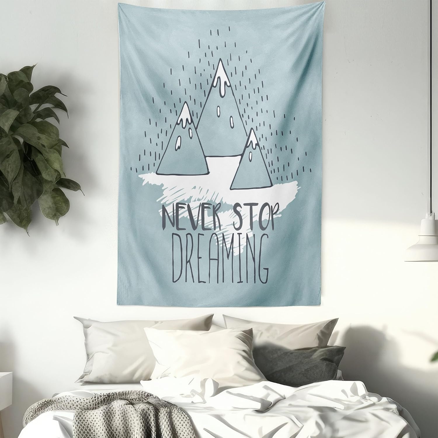 image:imageAmbesonne Wording Tapestry Hard Work Success Inspirational Words Grunge Theme Typographic Concept Wall Hanging for Bedroom Living Room Dorm Decor 60 X 80 Yellow Black WhiteGreen White