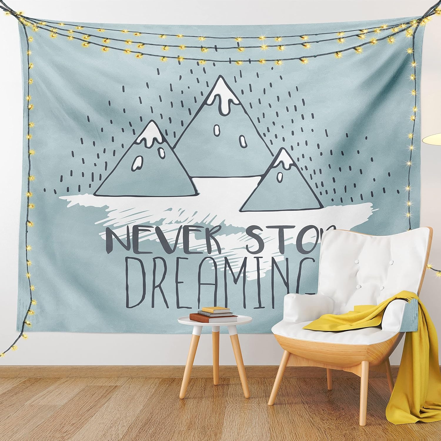 image:imageAmbesonne Wording Tapestry Hard Work Success Inspirational Words Grunge Theme Typographic Concept Wall Hanging for Bedroom Living Room Dorm Decor 60 X 80 Yellow Black WhiteGreen White