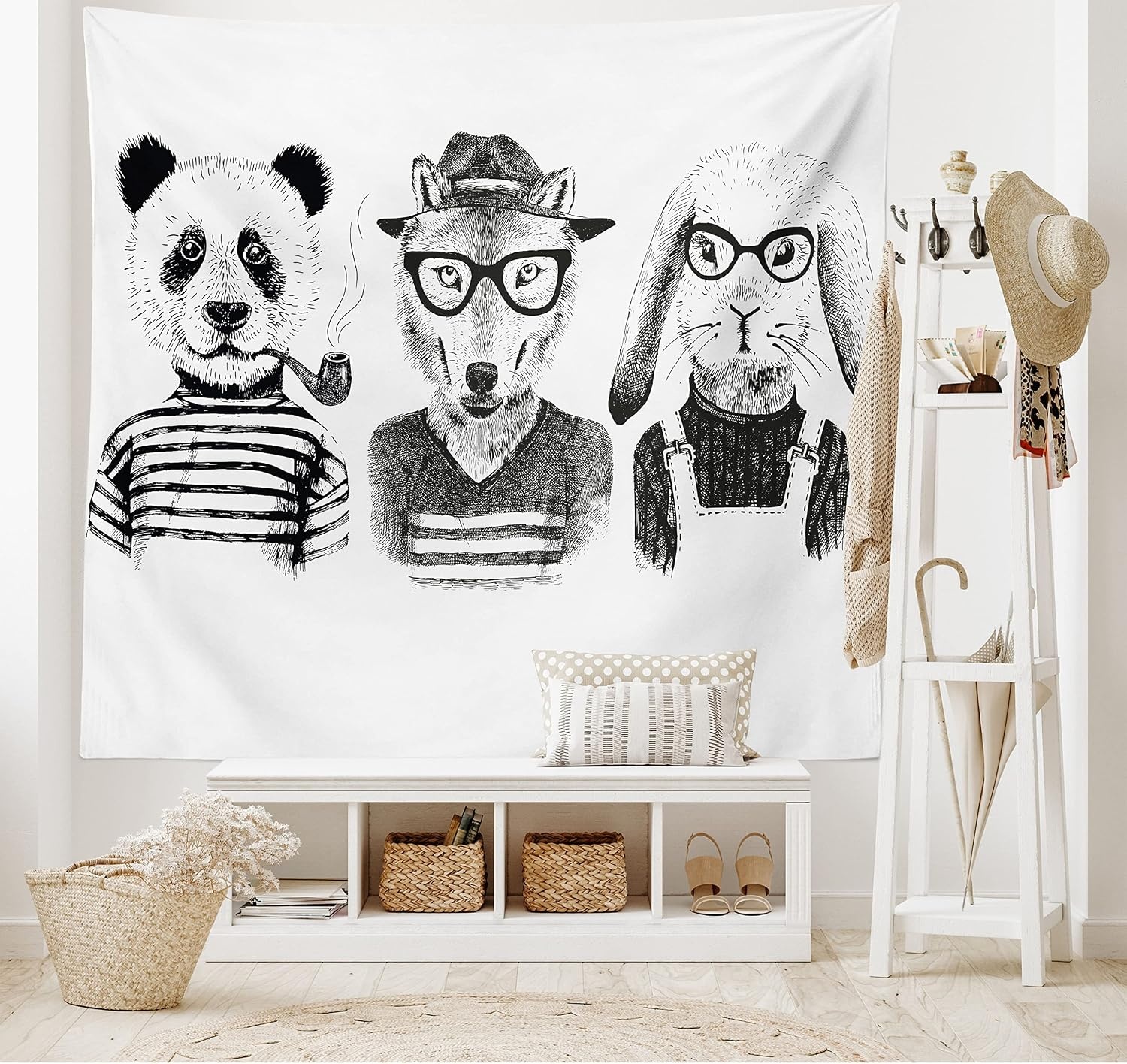 image:imageAmbesonne Wording Tapestry Hard Work Success Inspirational Words Grunge Theme Typographic Concept Wall Hanging for Bedroom Living Room Dorm Decor 60 X 80 Yellow Black WhiteWhite Charcoal