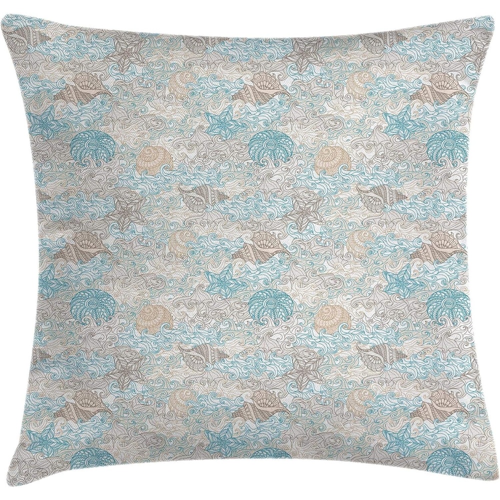 image:imageAmbesonne Abstract Throw Decorative Pillow Cover Home amp Living Room Geometric Composition Colorful Striped Dotted Rhombus Decorative Square Accent Cushion Pillow Case 20 X 20 Purple White GreyTan Turquoise White