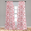 image:imageAmbesonne Abstract Curtains British Tartan Celtic Pattern with Vertical Horizontal Symmetric Stripes Image Window Treatments 2 Panel Set for Living Room Bedroom Pair of  28 x 63 Black WhiteVermilion White