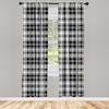 image:imageAmbesonne Abstract Curtains British Tartan Celtic Pattern with Vertical Horizontal Symmetric Stripes Image Window Treatments 2 Panel Set for Living Room Bedroom Pair of  28 x 63 Black WhiteBlack White