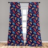 image:imageAmbesonne Abstract Curtains British Tartan Celtic Pattern with Vertical Horizontal Symmetric Stripes Image Window Treatments 2 Panel Set for Living Room Bedroom Pair of  28 x 63 Black WhiteBlue Navy