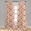 image:imageAmbesonne Abstract Curtains British Tartan Celtic Pattern with Vertical Horizontal Symmetric Stripes Image Window Treatments 2 Panel Set for Living Room Bedroom Pair of  28 x 63 Black WhiteIvory Red