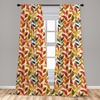 image:imageAmbesonne Abstract Curtains British Tartan Celtic Pattern with Vertical Horizontal Symmetric Stripes Image Window Treatments 2 Panel Set for Living Room Bedroom Pair of  28 x 63 Black WhiteVermilion Marigold and Green