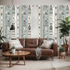 image:imageAmbesonne Abstract Curtains British Tartan Celtic Pattern with Vertical Horizontal Symmetric Stripes Image Window Treatments 2 Panel Set for Living Room Bedroom Pair of  28 x 63 Black WhiteBlue Grey Pale Grey Fawn