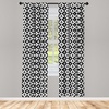 image:imageAmbesonne Abstract Curtains British Tartan Celtic Pattern with Vertical Horizontal Symmetric Stripes Image Window Treatments 2 Panel Set for Living Room Bedroom Pair of  28 x 63 Black WhiteBlack