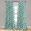 image:imageAmbesonne Abstract Curtains British Tartan Celtic Pattern with Vertical Horizontal Symmetric Stripes Image Window Treatments 2 Panel Set for Living Room Bedroom Pair of  28 x 63 Black WhiteSlate Blue