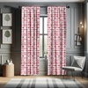 image:imageAmbesonne Abstract Curtains British Tartan Celtic Pattern with Vertical Horizontal Symmetric Stripes Image Window Treatments 2 Panel Set for Living Room Bedroom Pair of  28 x 63 Black WhiteVermilion White