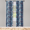 image:imageAmbesonne Abstract Curtains British Tartan Celtic Pattern with Vertical Horizontal Symmetric Stripes Image Window Treatments 2 Panel Set for Living Room Bedroom Pair of  28 x 63 Black WhiteRoyal Blue