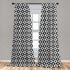 image:imageAmbesonne Abstract Curtains British Tartan Celtic Pattern with Vertical Horizontal Symmetric Stripes Image Window Treatments 2 Panel Set for Living Room Bedroom Pair of  28 x 63 Black WhiteBlack