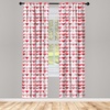 image:imageAmbesonne Abstract Curtains British Tartan Celtic Pattern with Vertical Horizontal Symmetric Stripes Image Window Treatments 2 Panel Set for Living Room Bedroom Pair of  28 x 63 Black WhiteVermilion White