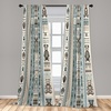 image:imageAmbesonne Abstract Curtains British Tartan Celtic Pattern with Vertical Horizontal Symmetric Stripes Image Window Treatments 2 Panel Set for Living Room Bedroom Pair of  28 x 63 Black WhiteBlue Grey Pale Grey Fawn