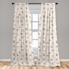 image:imageAmbesonne Abstract Curtains British Tartan Celtic Pattern with Vertical Horizontal Symmetric Stripes Image Window Treatments 2 Panel Set for Living Room Bedroom Pair of  28 x 63 Black WhiteBeige Brown