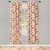 image:imageAmbesonne Abstract Curtains British Tartan Celtic Pattern with Vertical Horizontal Symmetric Stripes Image Window Treatments 2 Panel Set for Living Room Bedroom Pair of  28 x 63 Black WhiteIvory Red