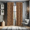 image:imageAmbesonne Abstract Curtains British Tartan Celtic Pattern with Vertical Horizontal Symmetric Stripes Image Window Treatments 2 Panel Set for Living Room Bedroom Pair of  28 x 63 Black WhiteCinnamon Ginger
