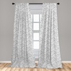 image:imageAmbesonne Abstract Curtains British Tartan Celtic Pattern with Vertical Horizontal Symmetric Stripes Image Window Treatments 2 Panel Set for Living Room Bedroom Pair of  28 x 63 Black WhiteWhite