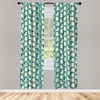 image:imageAmbesonne Abstract Curtains British Tartan Celtic Pattern with Vertical Horizontal Symmetric Stripes Image Window Treatments 2 Panel Set for Living Room Bedroom Pair of  28 x 63 Black WhiteSlate Blue